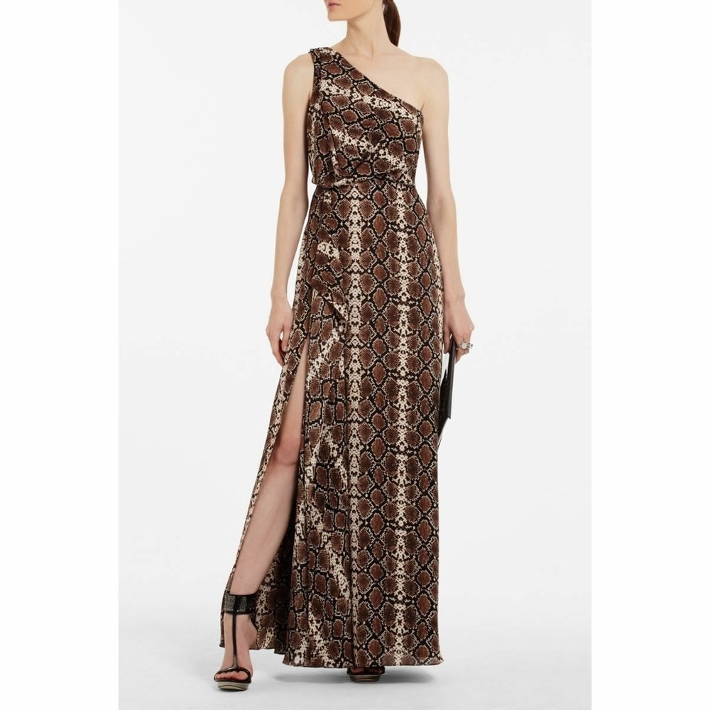 BCBG Snake Print Gown